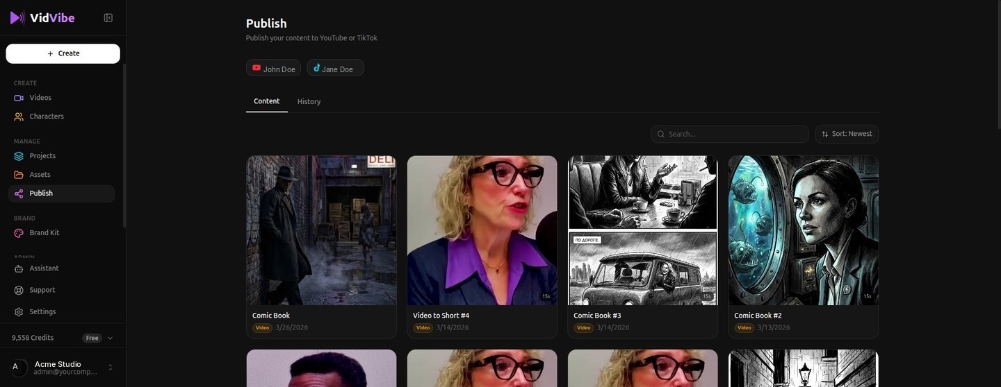 VidVibe — AI Video Creation